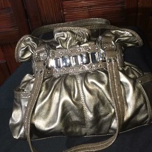 J crew Purse Soft trim in Gold